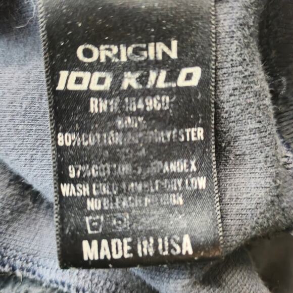 Origin 100 Kilo Hoodie Dark Navy Size SM - Picture 6 of 6